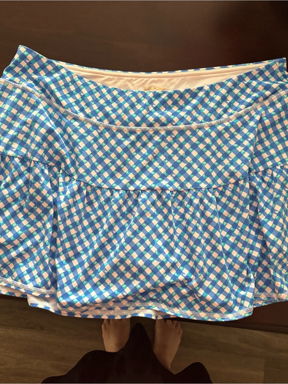 Lilly Pulitzer Gardenia Skort - Double Checking - XL